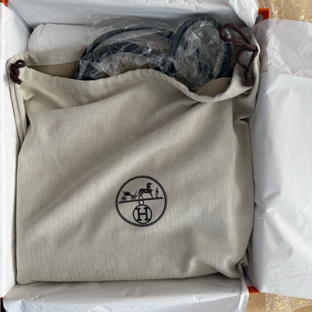 Hermes Herbag 31 Dark Gray Tote Bag with silver hardware - Picture 10 of 12